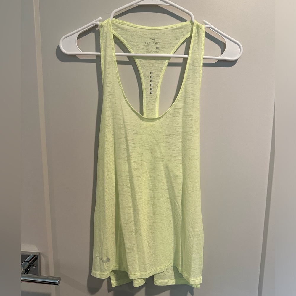Nike-Dri Fit workout tank - lime green